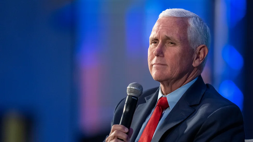 USA:s förre vicepresident Mike Pence. Arkivbild.