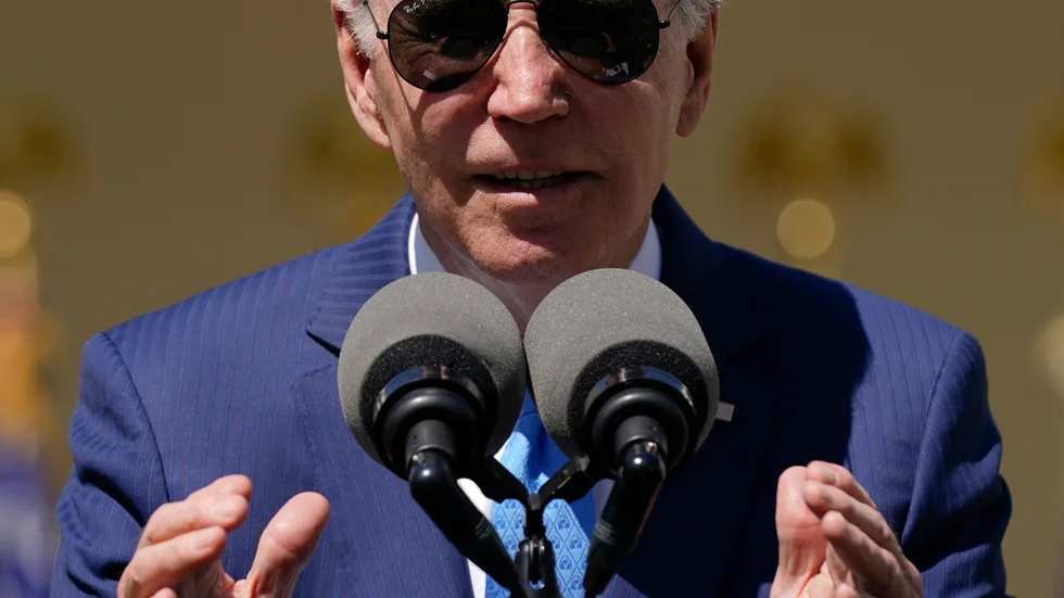 USA:s president Joe Biden kandiderar för omval. Bilden togs i tisdags förra veckan.
