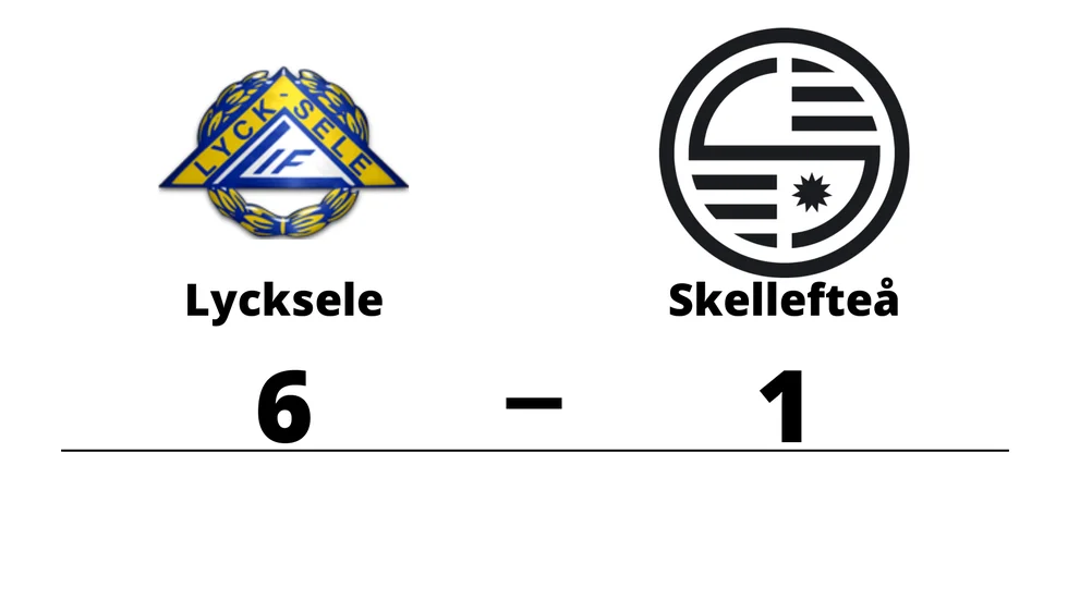 Lycksele IF vann mot Skellefteå FF