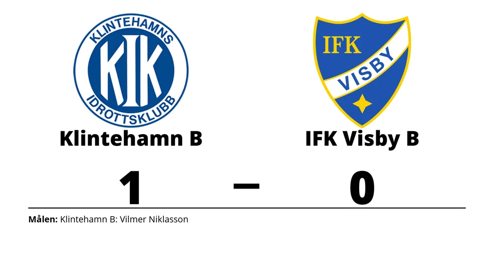 Klintehamns IK B vann mot IFK Visby B