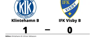 Vilmer Niklasson matchhjälte för Klintehamn B mot IFK Visby B