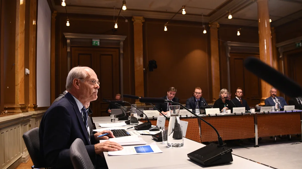 Riksbankschef Stefan Ingves under utfrågning i Finansutskottet i oktober.