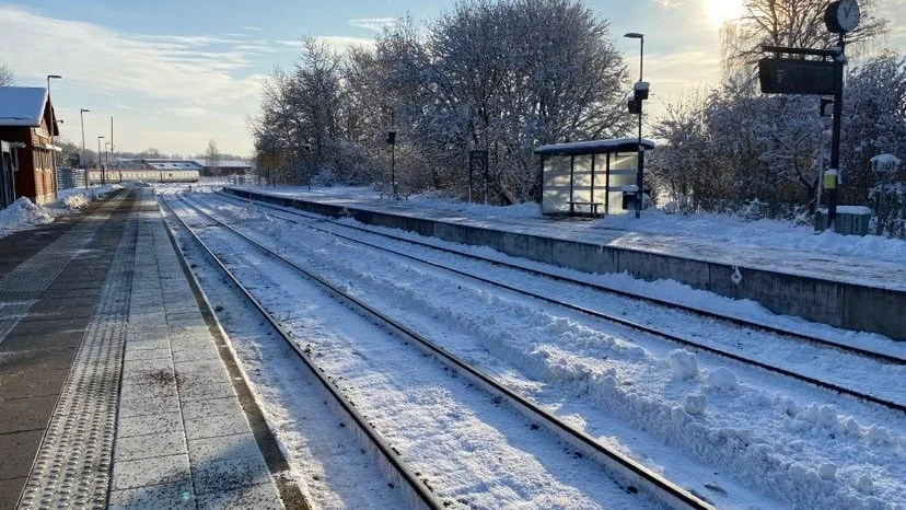 Järnvägen vid Vimmerby station