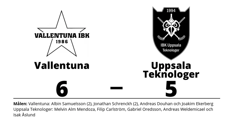 Vallentuna IBK vann mot IBK Uppsala Teknologer