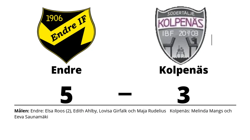 Endre IF U-lag vann mot Kolpenäs IBF
