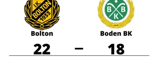 Tung start för Boden BK efter förlust mot Bolton