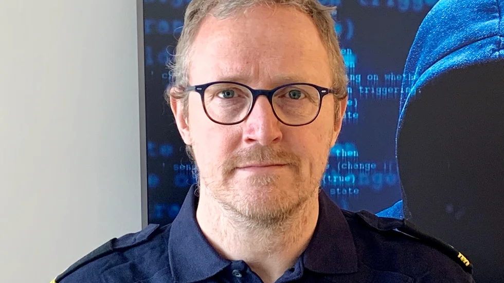 Mikael Ahrtzing vid polisens bedrägericentrum i Sundsvall säger att kryptobedrägerier har blivit vanligare.