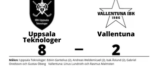 Utklassning när Uppsala Teknologer besegrade Vallentuna