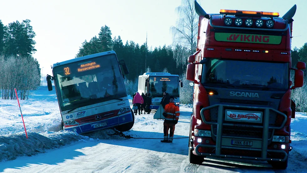 Passagerarna fick åka ersättningsbuss till Älvsbyn.