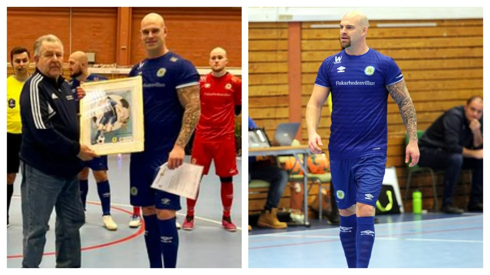 Bäst i länet på futsal? Johan Roxström visade varför han fick utmärkelsen. 