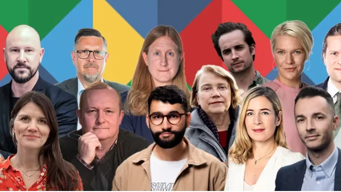 NSD:s politiska chefredaktör Olov Abrahamsson och andra opinionsbildare förekommer inte sällan i paneldiskussioner både här och där.