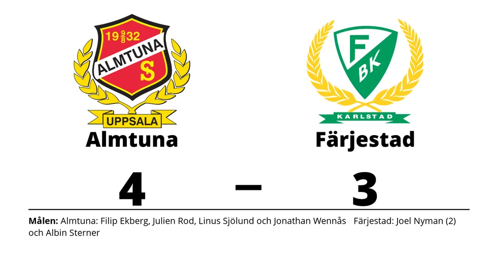 Almtuna IS vann mot Färjestads BK