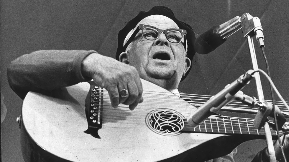 Evert Taube 1966. Arkivbild.