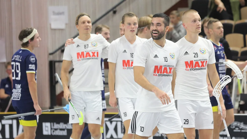 Sam Madani gjorde båda målen när när Bele Barkarby förlorade med 2-3 mot Visby IBK i höstas. I helgen drabbar lagen samman igen.