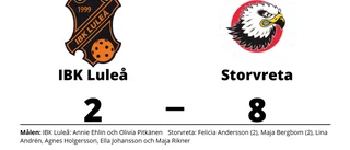 Storförlust när IBK Luleå föll mot Storvreta i Kronanhallen