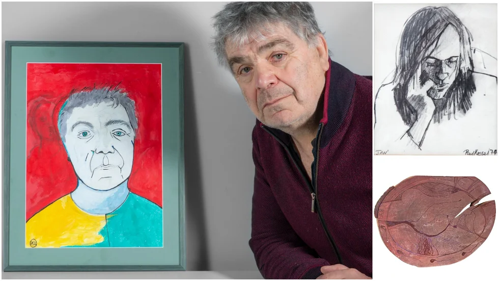 Paul Kessel jobbar med olika uttryckssätt. Kommande helg kan ett 30-tal av hans verk ses på Galleri & Event i Uppsala.