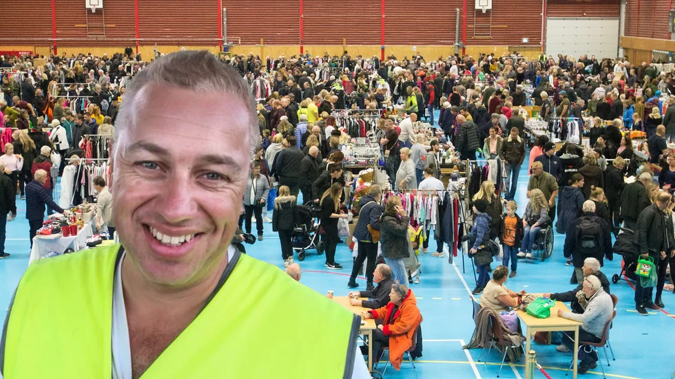 "Att gå på loppis är ett riktigt folknöje, och själva intresset för att komma är fortfarande stort om man jämför med tidigare år. Det är utställarna som är något färre", säger Andreas Giselgren, Turistia. Bilden är ett montage.