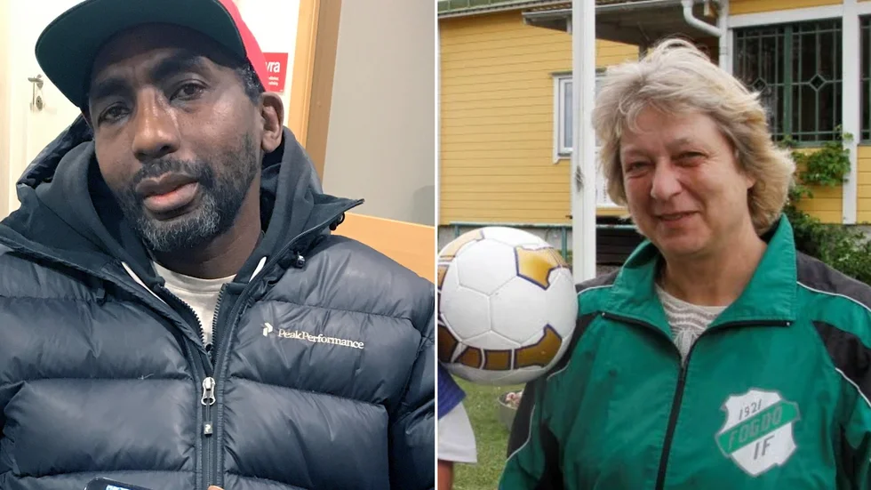 Charlie Nzoka, Viljan, och Sanna Granbeck från polisen är engagerade i kvällsfotbollen. På fredagen efter klockan 18 är det åter dags.