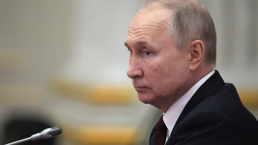 Rysslands president Vladimir Putin. Bilden är från i måndags.