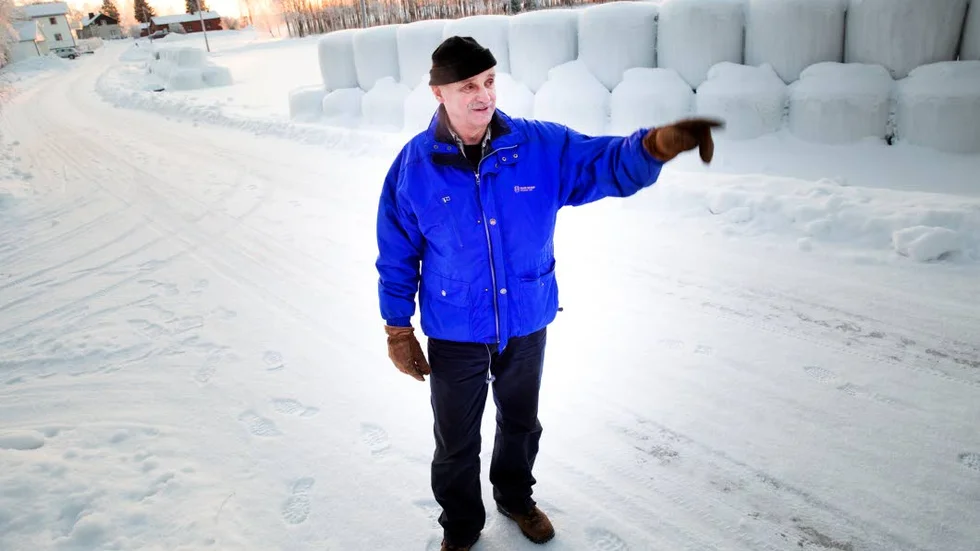 PÅ KRIGSSTIGEN. Landsbygdspartiets Erland Nilsson.