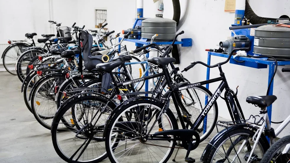 Cykelrensning.