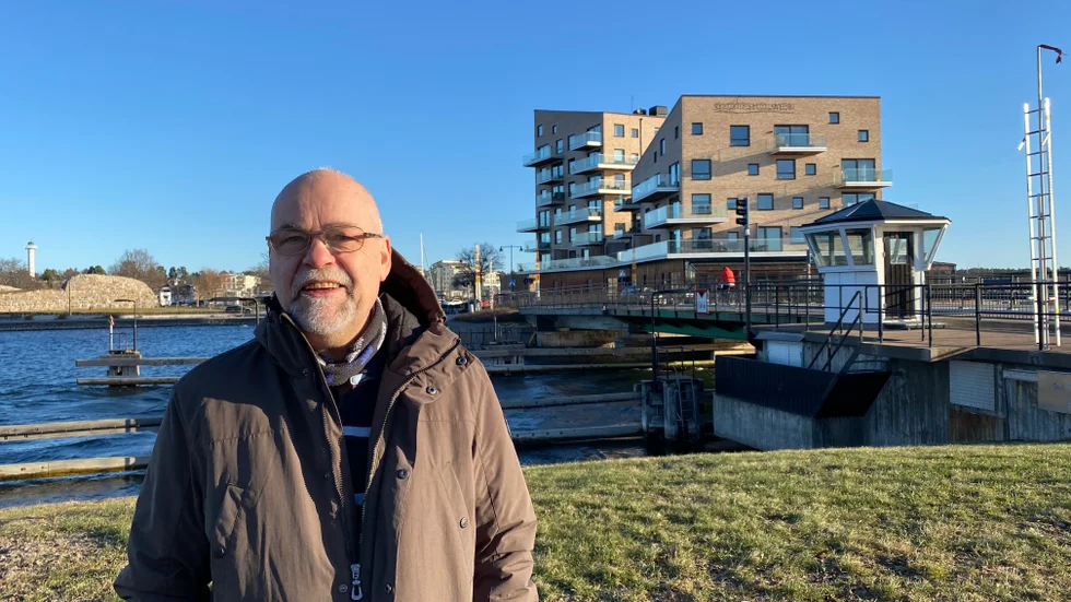 Jörgen Lönn har bott på Slottsholmen sen starten. Han flyttade in i januari 2018.