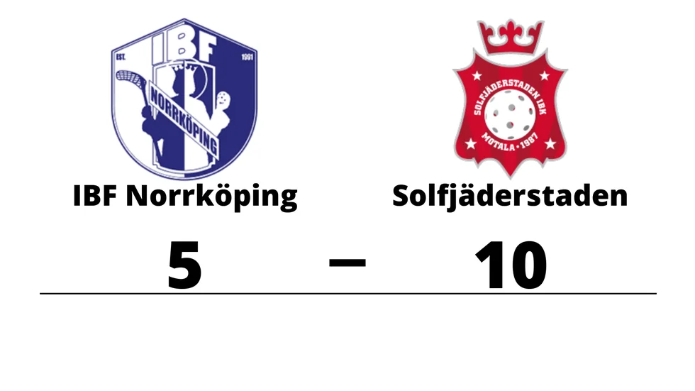 IBF Norrköping förlorade mot Solfjäderstaden IBF