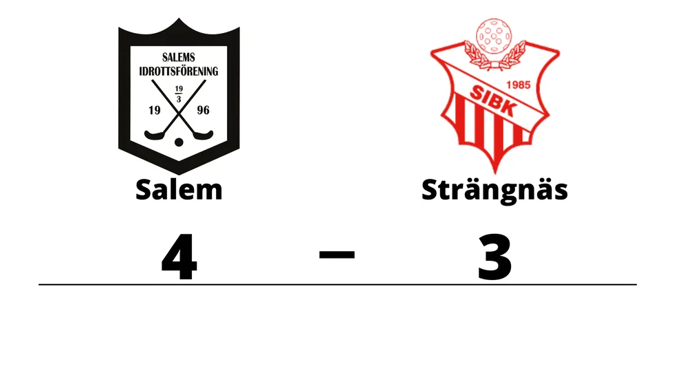 Salems IF vann mot Strängnäs IBK