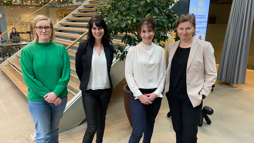Åsa Broberg, upphandlare Eskilstuna kommun, Sofia Hallgren Remnert, upphandlingschef Kfast, Sofia Engström, upphandlingschef ESEM och Anna Kahlbom, upphandlingschef Eskilstuna kommun. 
