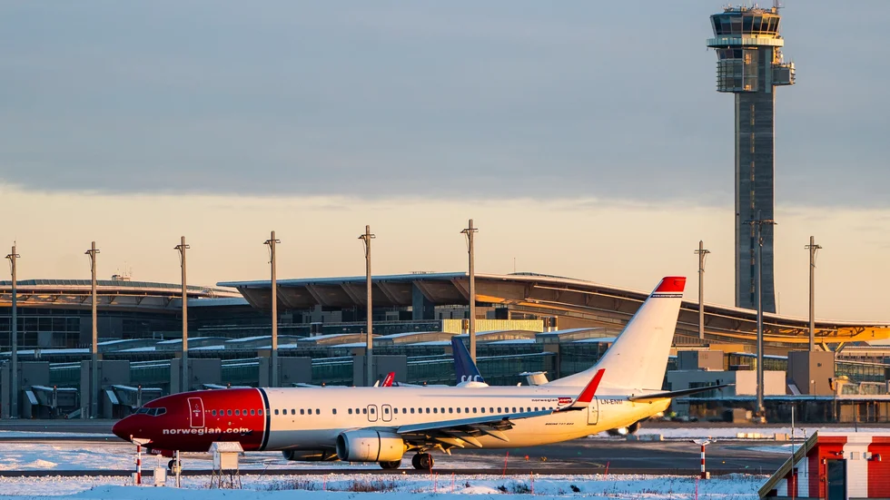 Ett Norwegian-plan på Osloflygplatsen Gardermoen. Arkivbild.