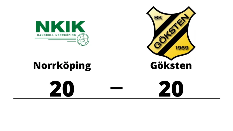Norrköping KvIK spelade lika mot Gökstens BK