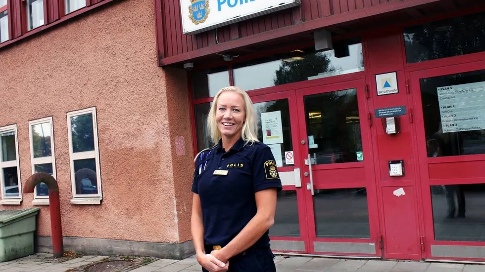 Kommunpolis Josefin Arvidsson.