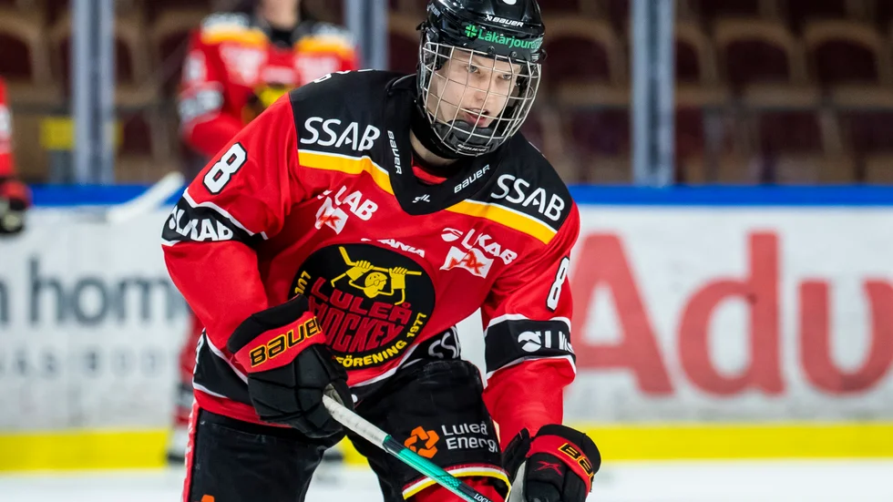 Dans Locmelis gjorde sin SHL-debut under torsdagen. 