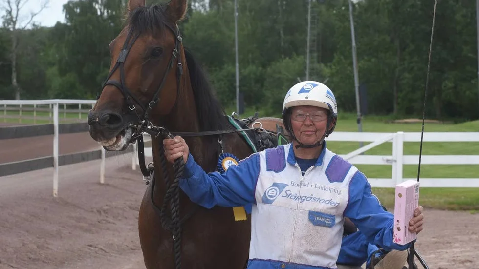 Lars-Erik Nilsson och Baton Westwood en av hemmavinnarna i Mantorp.