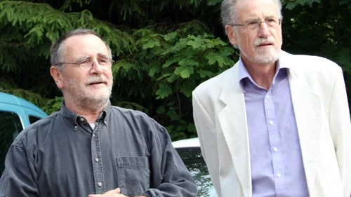 Peter Syr pratade tyska, Erwin Dörner översatte allt till svenska.
