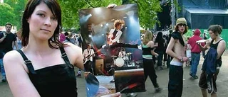 Glad för första priset i Rockfoto