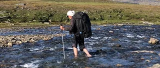 Far och dotter trivs på fjället