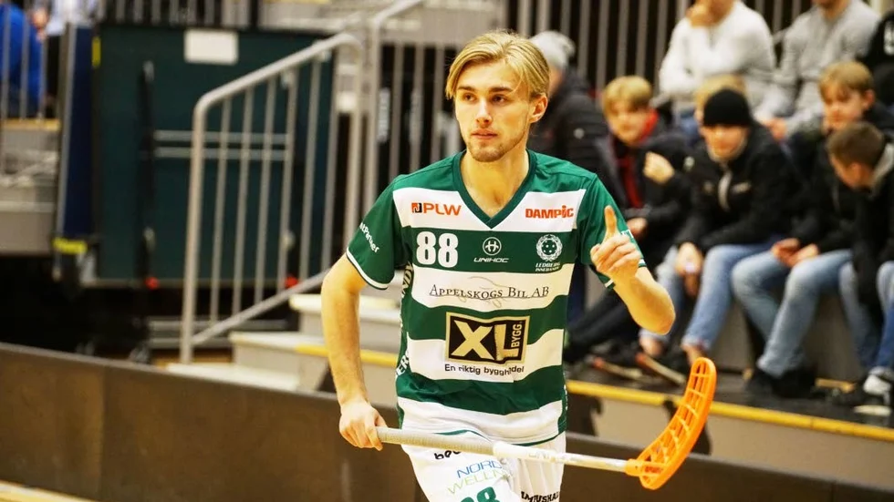 Sebastian Gustafsson gjorde ett av målen när Ledberg tog sig vidare i junior-SM.