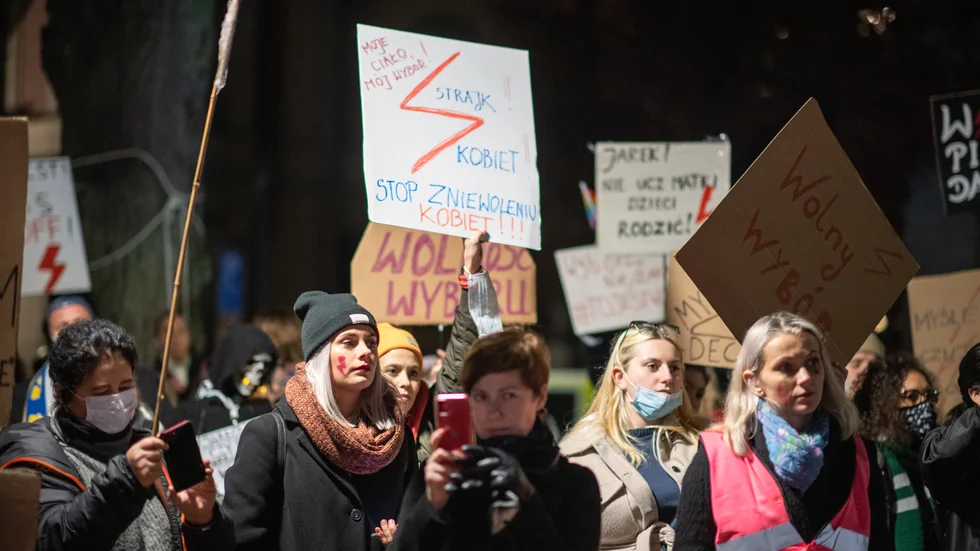 Omfattande demonstrationer har genomförts i Polen och internationellt mot en dom i abortfrågan i Polen. Arkivbild.