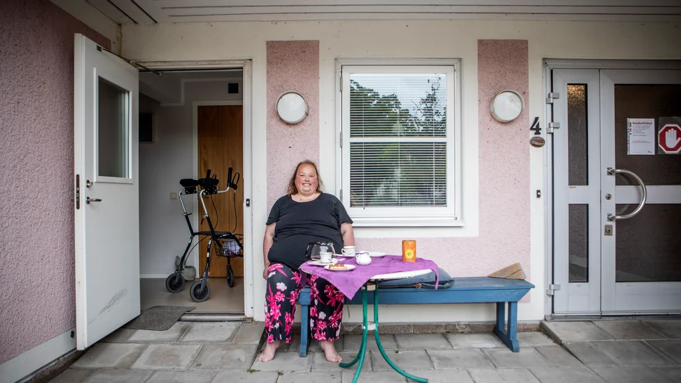 Förutom hemmet i Hemse, som hon älskar, mår Marina bäst i stallet. "Där når varken corona eller autismen mig", säger hon.