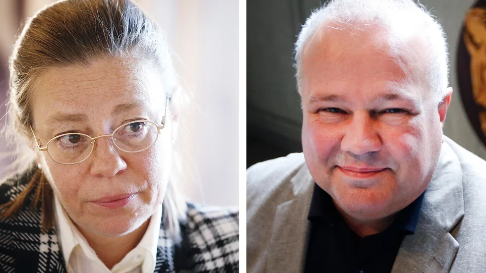 Helena Axestam, verksamhetschef på vård- och omsorgskontoret i Norrköpings kommun samt Paul Håkansson, kommundirektör i Linköpings kommun.