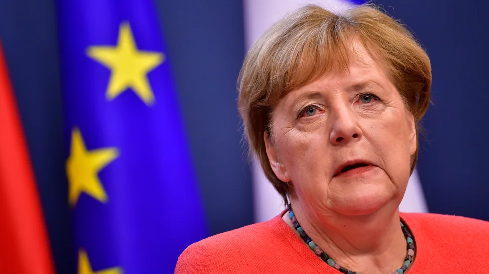 BNP rasar men antalet arbetslösa minskar i Angela Merkels Tyskland. Arkivbild.