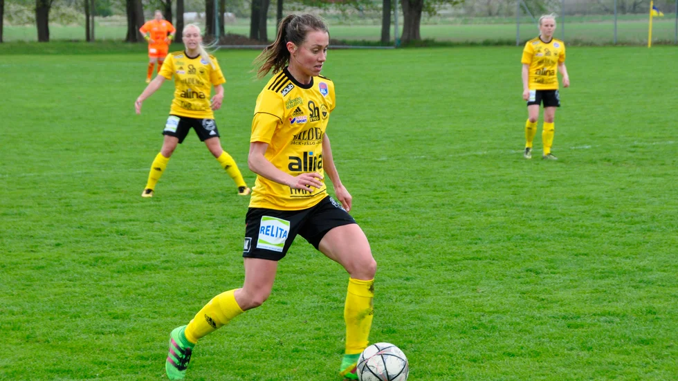 Elva Fridjonsdottir, här i en tidigare match, gjorde enda målet mot IFK Västerås.
