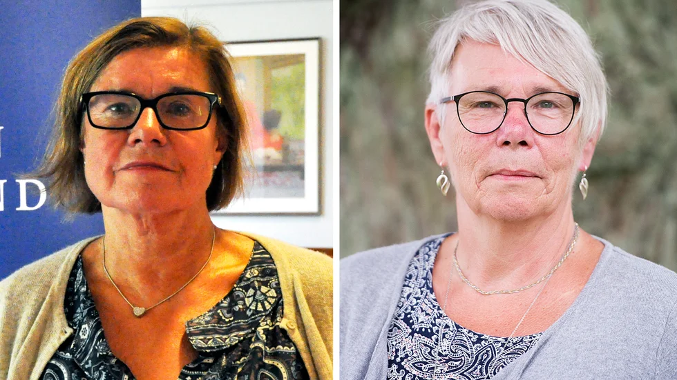 Marie Bennermo (till vänster), chef för patientsäkerheten i Region Sörmland, och Monica Johansson (S), regionstyrelsens ordförande. 