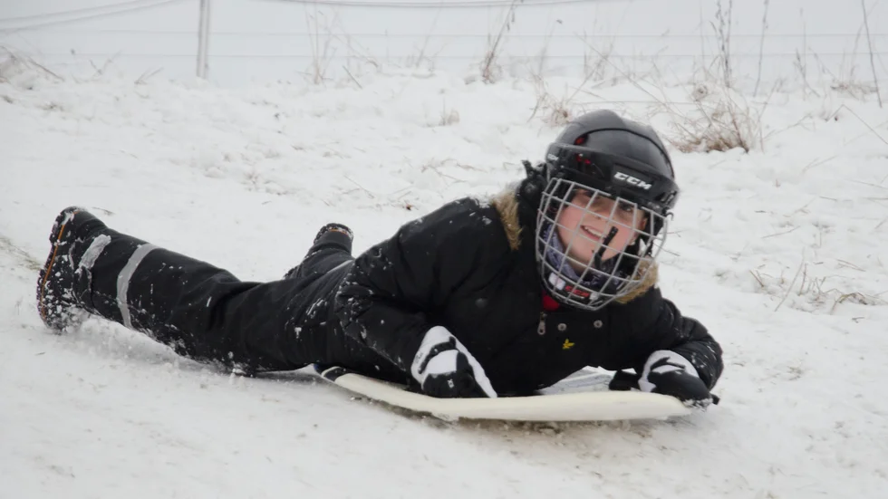 Theo Lindblom har längtat efter snön. 