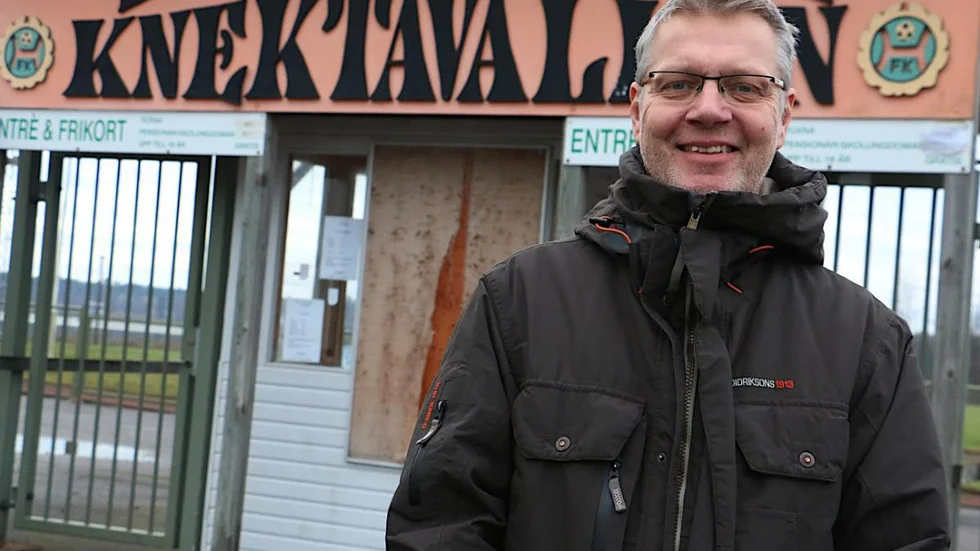 Patrik Stenbäck, ordförande i Hultsfreds FK. 