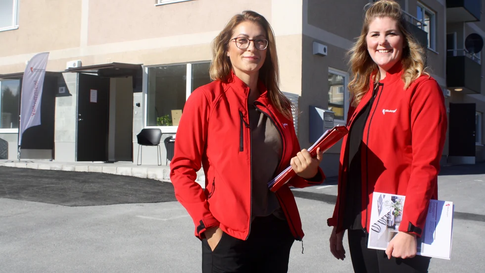 Gabriella Lööf och Lena Höjetun är mycket nöjda med resultatet om ombyggnationen på Getberget.