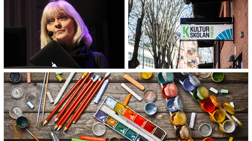 Kulturskolan i Motala avvaktar nu pandemisituationen innan de startar sina nya kurser i bild/form och slöjd.
"Så fort man vågar att börja lätta lite så ska vi kunna ta emot elever" säger kulturskolechef Christine Rishaug Hellman. Arkivbilder. Bilden är ett montage.