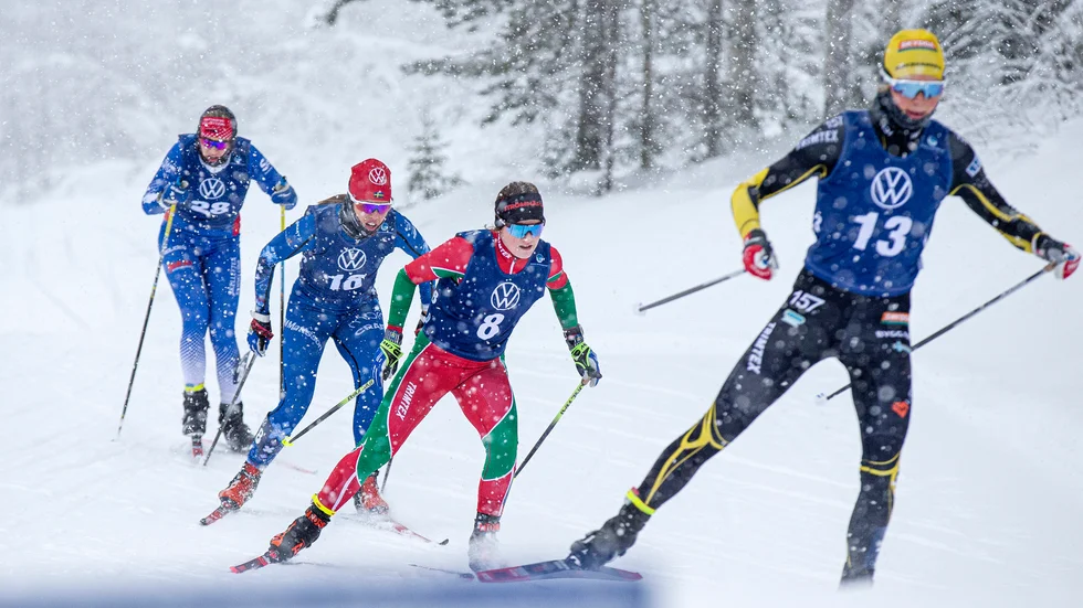 Strömnäsåkaren Lisa Ingesson blev tvåa i lördagens skidsprint i Bauhaus Cup. (Arkivbild)