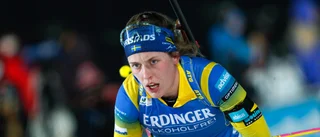 Draget: Systrarna Öberg byter plats i lördagens stafett